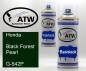Preview: Honda, Black Forest Pearl, G-542P: 400ml Sprühdose + 400ml Klarlack - Set, von ATW Autoteile West.